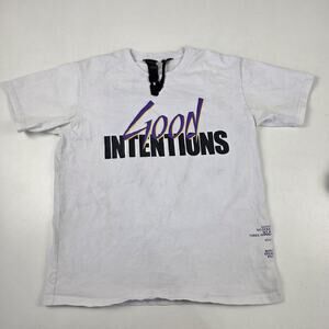 VLONE‎ Good Intentions Shirt Mens XL White NAV Album Doves Graphic Made USA